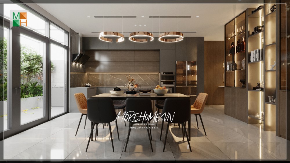Tuyển chọn 16++ Ý tưởng thiết kế phòng ăn hiện đại cho nhà chung cư 2022-2025